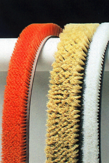 交叉清洗和运输的皮带/丝带刷| 平皮带刷