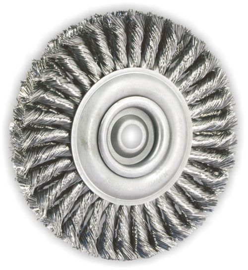 Twist Knot Wheel brushes Series U (D 150-250) for 
